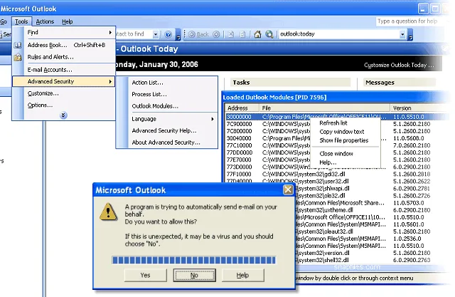 Advanced Security for Outlook Screenshot 1