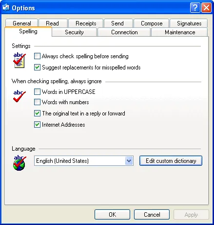 Spell Checker For OE Screenshot 2