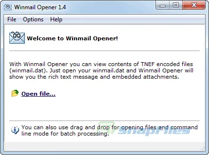 Winmail Opener Screenshot 1