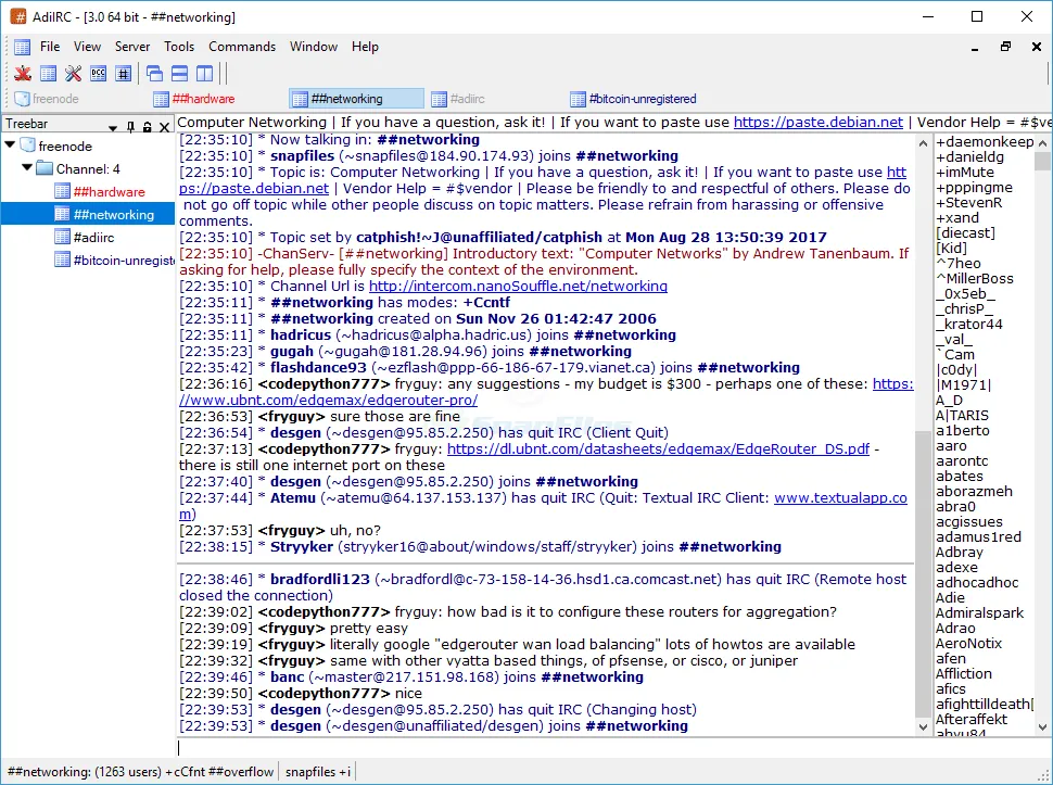 AdiIRC Screenshot 1