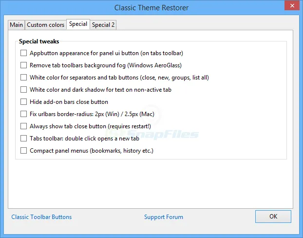 Classic Theme Restorer Screenshot 2