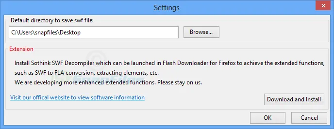 Flash Downloader for Firefox Screenshot 2