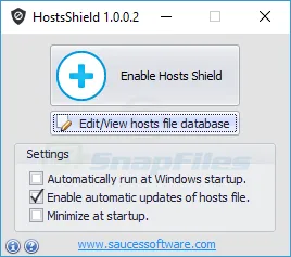 HostsShield Screenshot 1