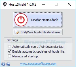 HostsShield Screenshot 2