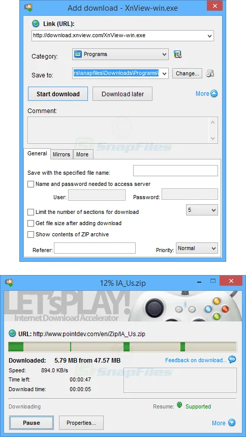 Internet Download Accelerator Free Screenshot 2