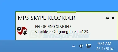 MP3 Skype Recorder Screenshot 2