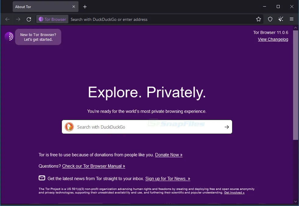 Tor Browser Screenshot 1