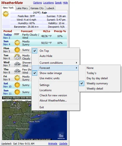 WeatherMate Screenshot 2