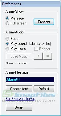 Alarm Screenshot 2