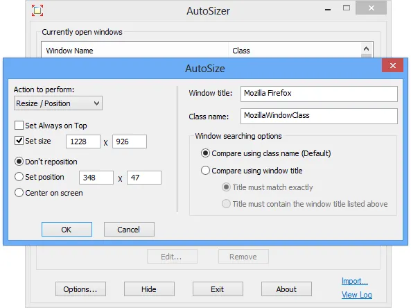 AutoSizer Screenshot 2