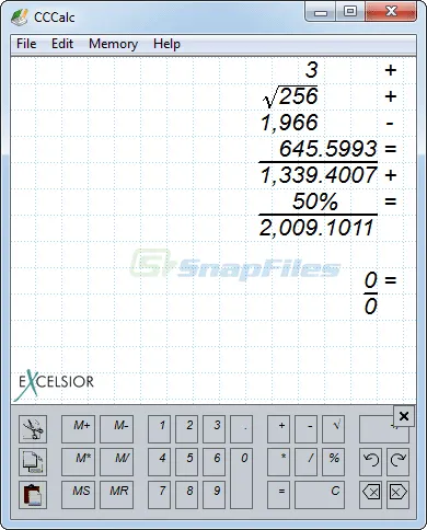 CCCalc Screenshot 1