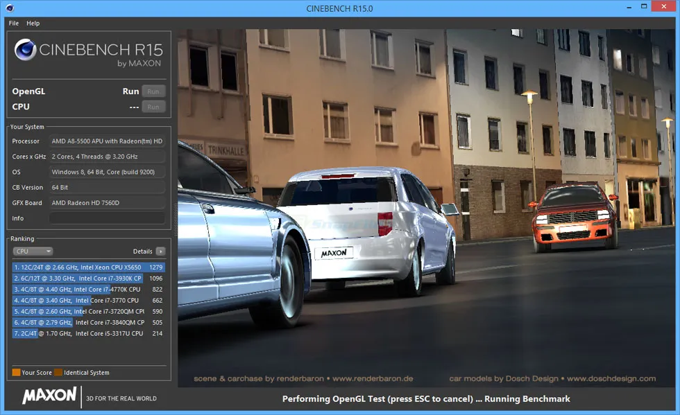 MAXON CINEBENCH Screenshot 1