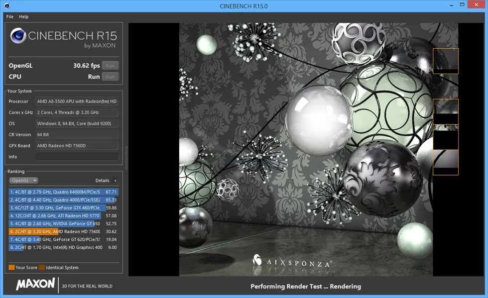 MAXON CINEBENCH Screenshot 2