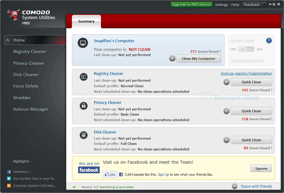 Comodo System Utilities Screenshot 1