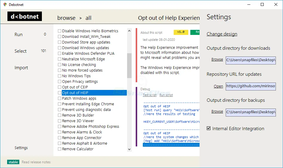 Debotnet Screenshot 2