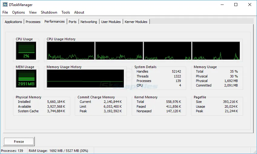 DTaskManager Screenshot 2