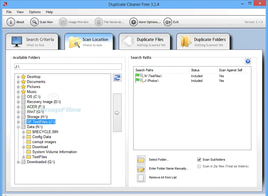 Duplicate Cleaner Free Screenshot 2