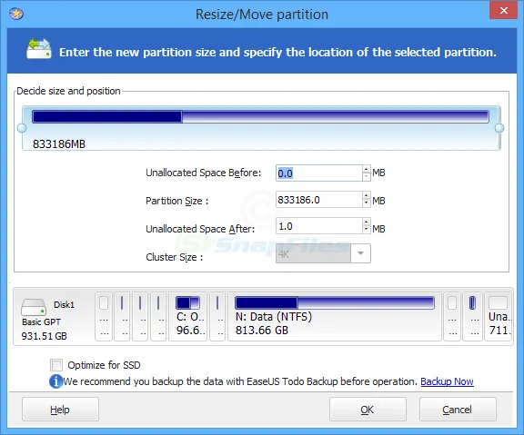 EaseUS Partition Master Screenshot 2