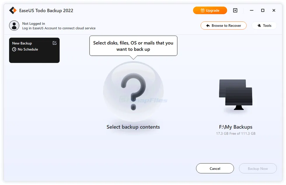 EaseUS Todo Backup Free Screenshot 1