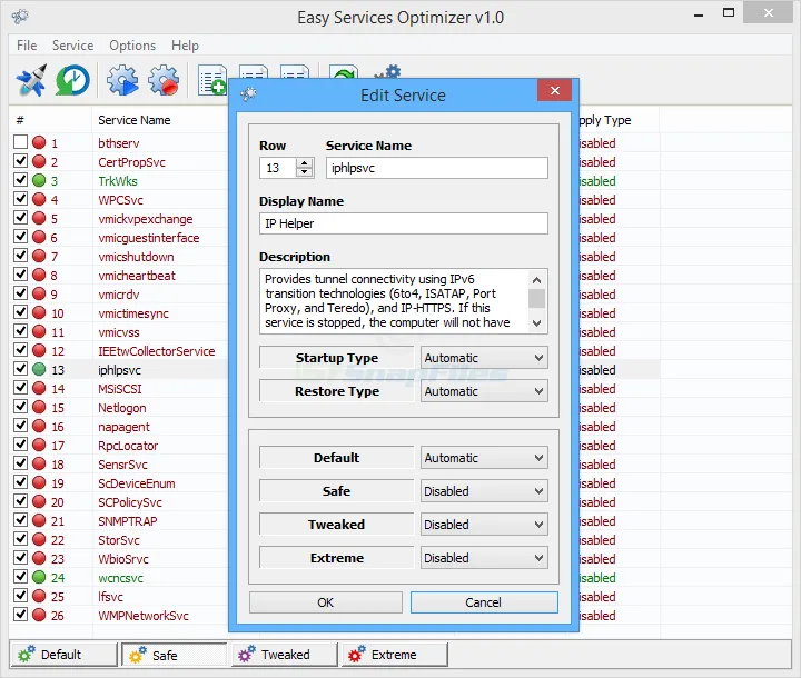 Easy Service Optimizer Screenshot 2