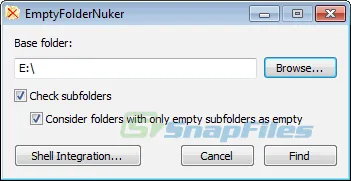 Empty Folder Nuker Screenshot 2