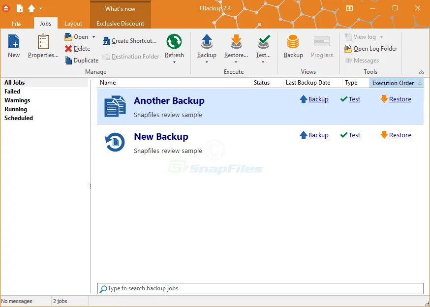 FBackup Screenshot 1