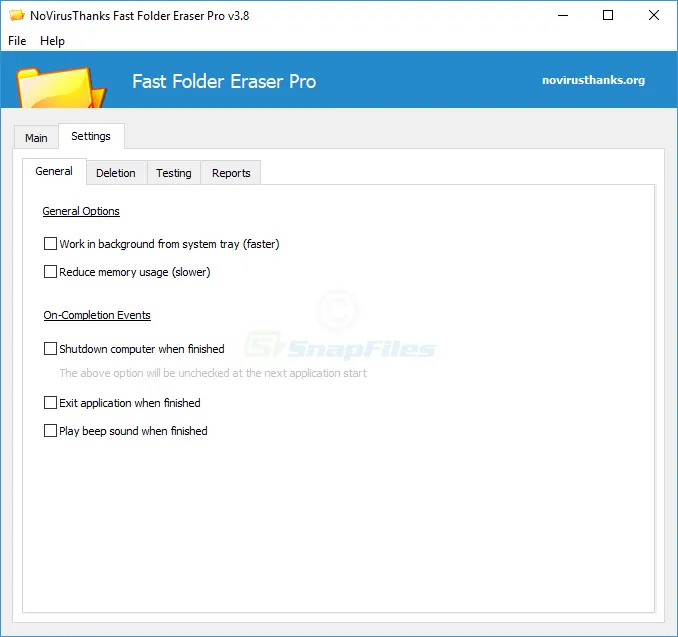 Fast Folder Eraser Pro Screenshot 2