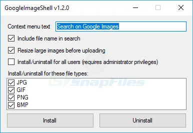 GoogleImageShell Screenshot 2