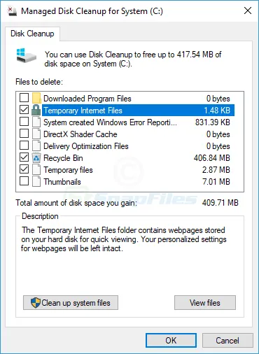 Managed Disk Cleanup Screenshot 1