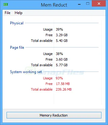 Mem Reduct Screenshot 1