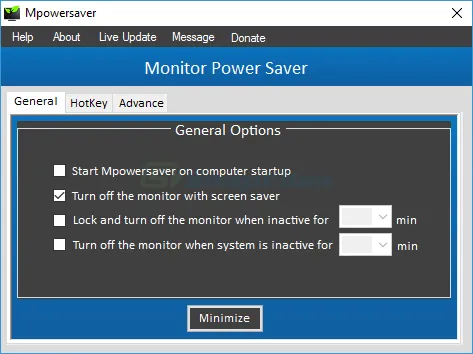 MpowerSaver Screenshot 1