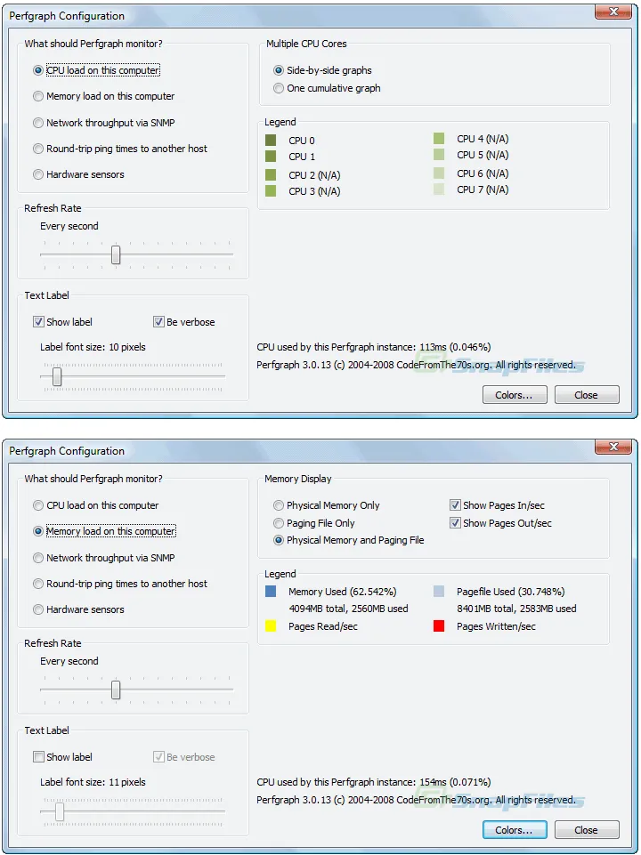 Perfgraph Screenshot 2