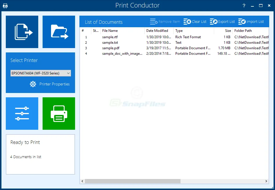 Print Conductor Screenshot 1