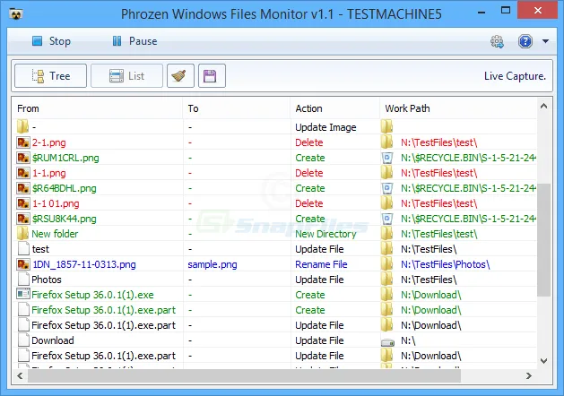 Phrozen Windows File Monitor Screenshot 2