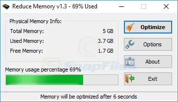 Reduce Memory Screenshot 1