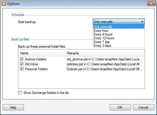 Safe PST Backup (Free Edition) Screenshot 2