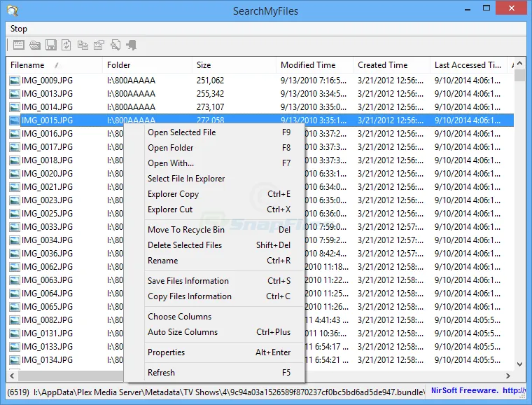 SearchMyFiles Screenshot 2