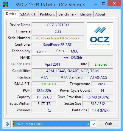 SSD-Z Screenshot 1