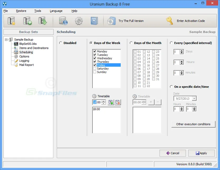 Uranium Backup Free Screenshot 2