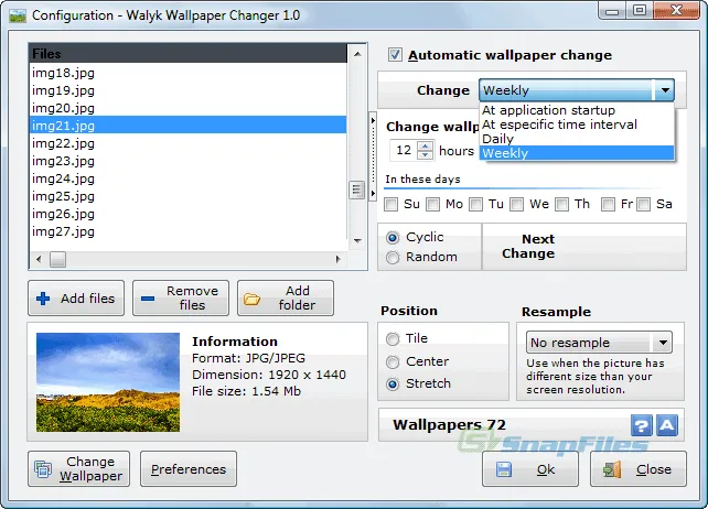 Walyk Wallpaper Changer Screenshot 1