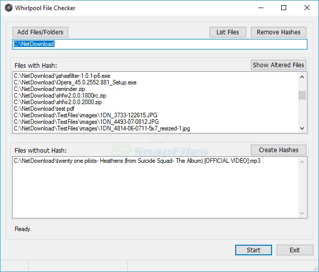 Whirlpool File Checker Screenshot 1