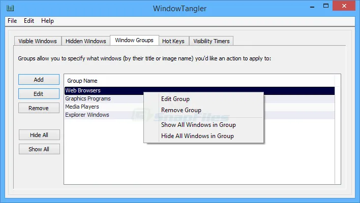 WindowTangler Screenshot 1