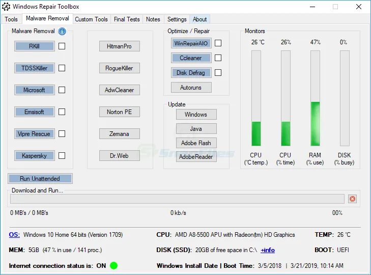 Windows Repair Toolbox Screenshot 2